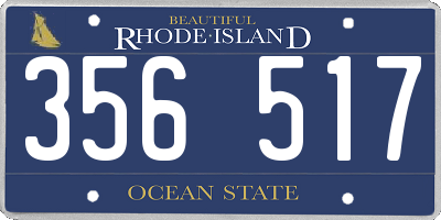 RI license plate 356517