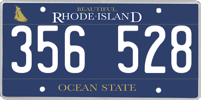 RI license plate 356528