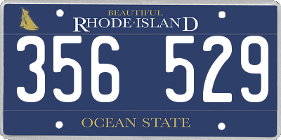 RI license plate 356529