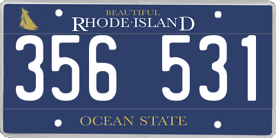 RI license plate 356531