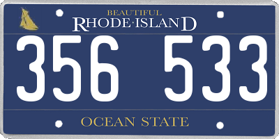 RI license plate 356533