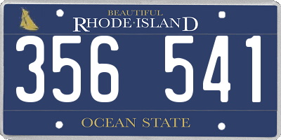 RI license plate 356541