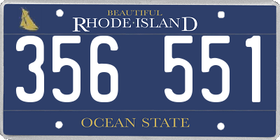 RI license plate 356551