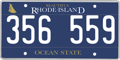 RI license plate 356559