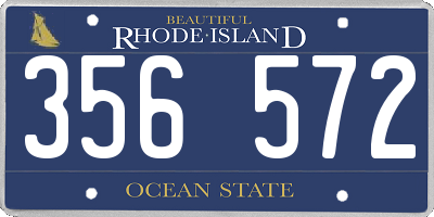 RI license plate 356572