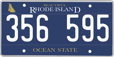 RI license plate 356595