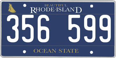 RI license plate 356599