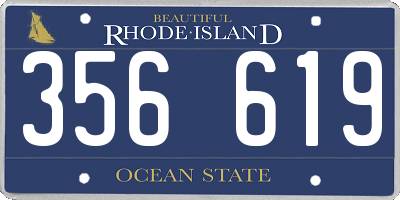 RI license plate 356619