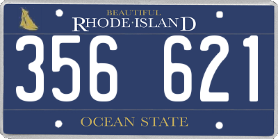 RI license plate 356621