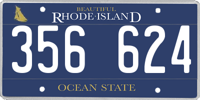 RI license plate 356624
