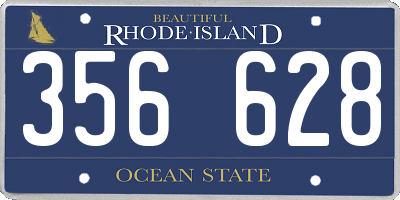 RI license plate 356628