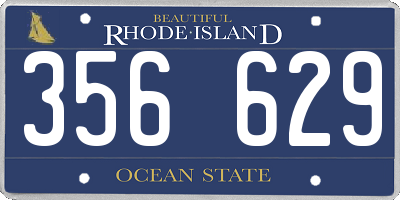 RI license plate 356629