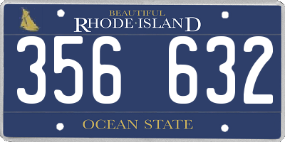 RI license plate 356632
