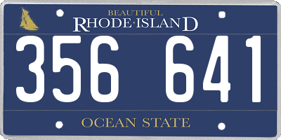 RI license plate 356641
