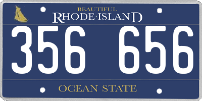 RI license plate 356656