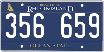 RI license plate 356659