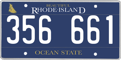 RI license plate 356661
