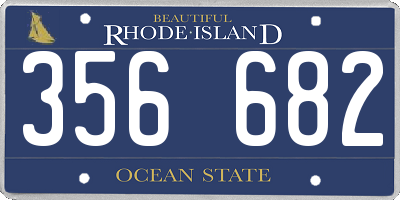 RI license plate 356682