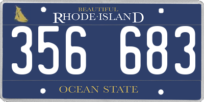RI license plate 356683