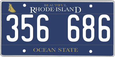 RI license plate 356686