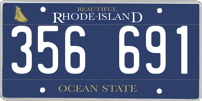 RI license plate 356691