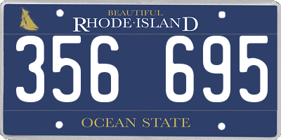 RI license plate 356695