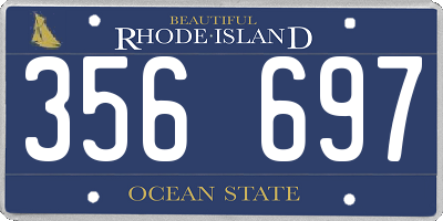 RI license plate 356697