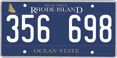 RI license plate 356698