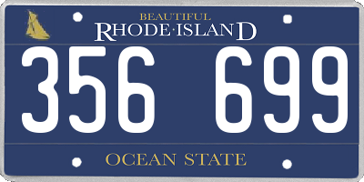 RI license plate 356699