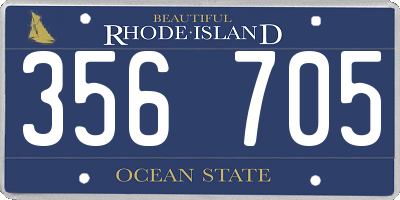 RI license plate 356705