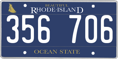 RI license plate 356706