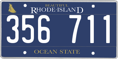 RI license plate 356711