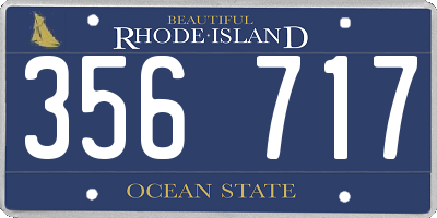 RI license plate 356717