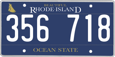 RI license plate 356718