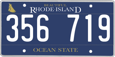 RI license plate 356719