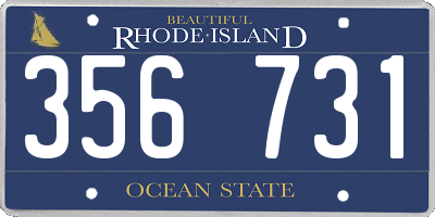 RI license plate 356731
