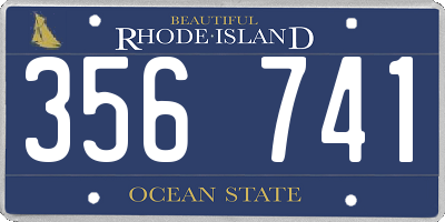 RI license plate 356741