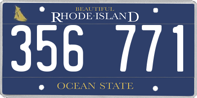 RI license plate 356771