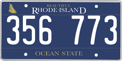 RI license plate 356773