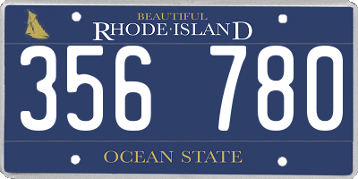 RI license plate 356780
