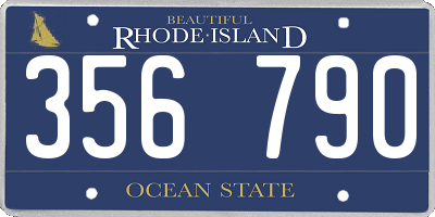 RI license plate 356790