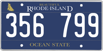 RI license plate 356799