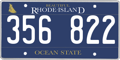 RI license plate 356822