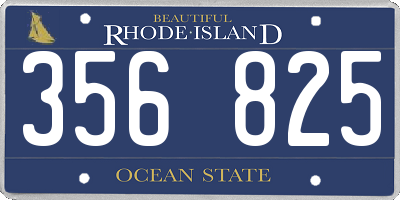RI license plate 356825