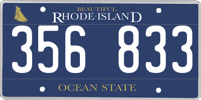 RI license plate 356833