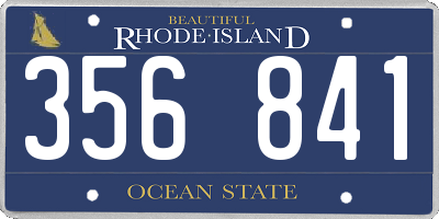 RI license plate 356841