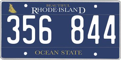 RI license plate 356844