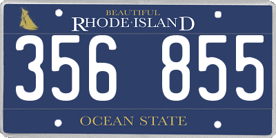 RI license plate 356855