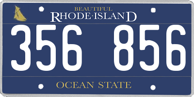 RI license plate 356856