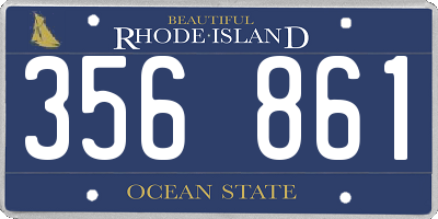 RI license plate 356861